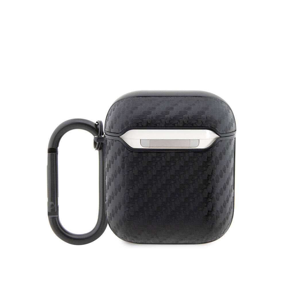 BMW Airpods Orjinal Lisanslı PU Karbon Fiber Tasarımlı Çift Metal Logolu Kılıf BMW Airpods Orjinal Lisanslı PU Karbon Fiber Tasarımlı Çift Metal Logolu Kılıf